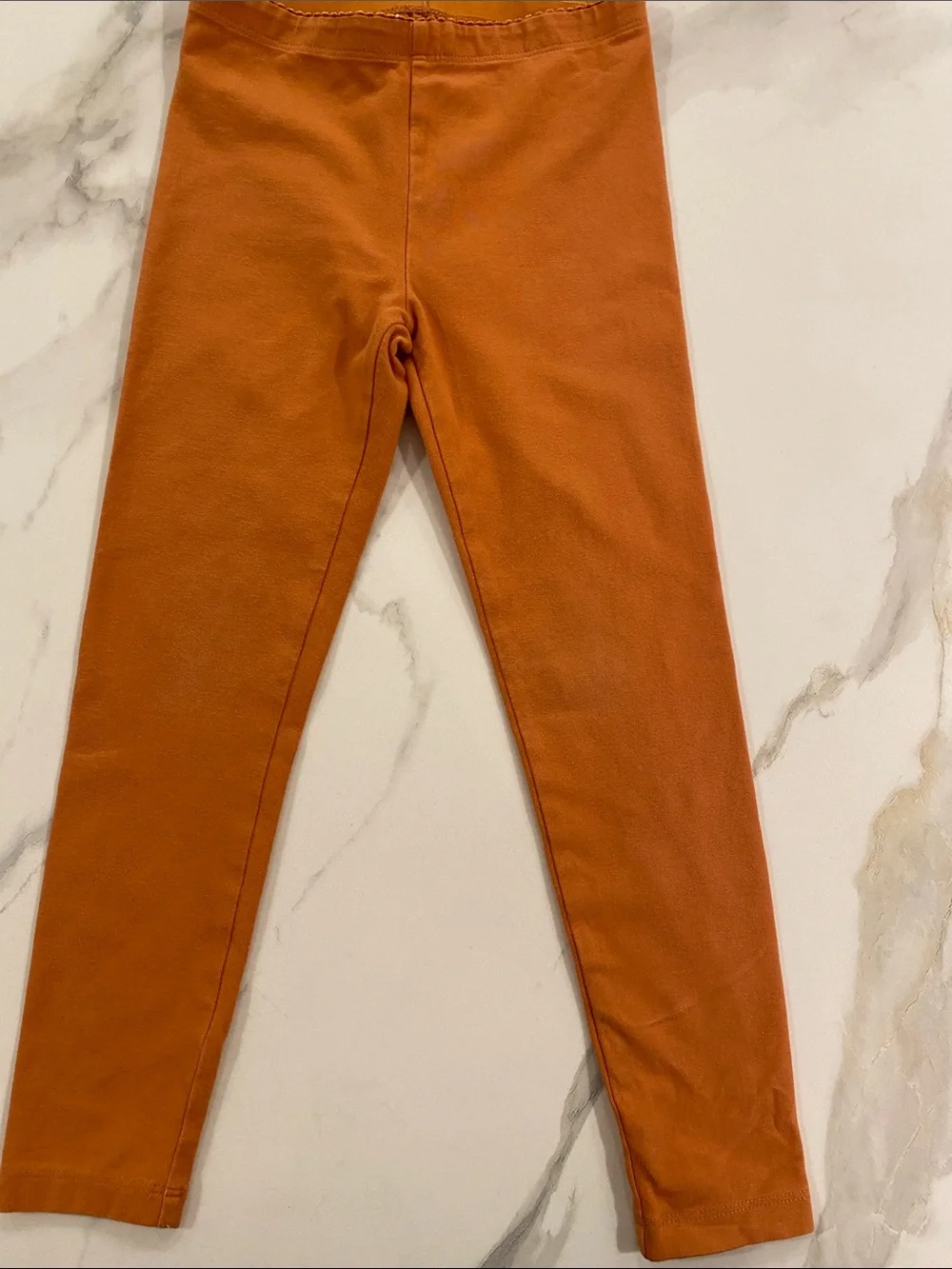 The Tea Collection Solid Leggings size 6 blue and a pumpkin color